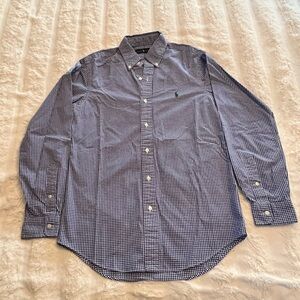 Ralph Lauren Blue Checkered Men's Shirt